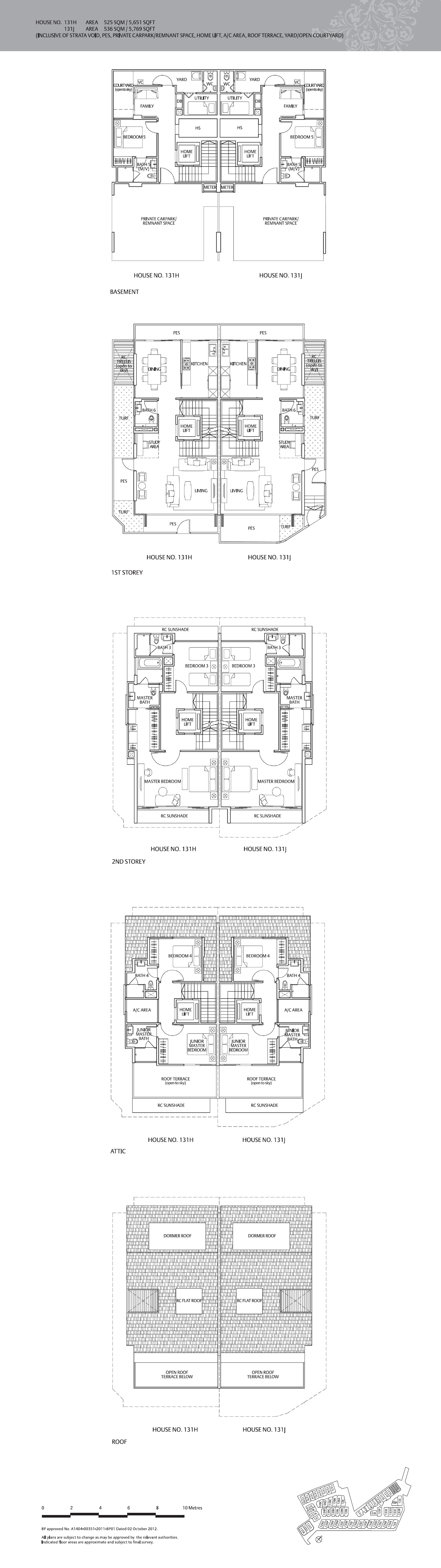 The Whitley Residences 131 Bedroom Floor Plan 3